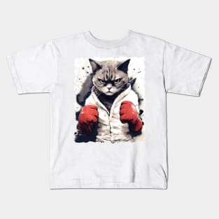 Boxer Cat Kids T-Shirt